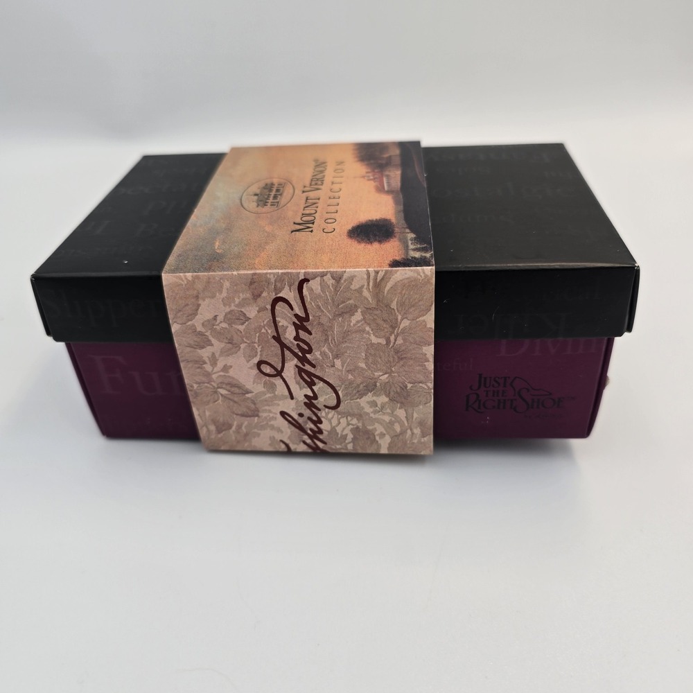 Just The Right Shoe George Washington In Box Raine Willetts COA 2000 Vintage - Picture 10 of 10